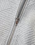 Textured Half-Zip Long Sleeve Sweatshirt