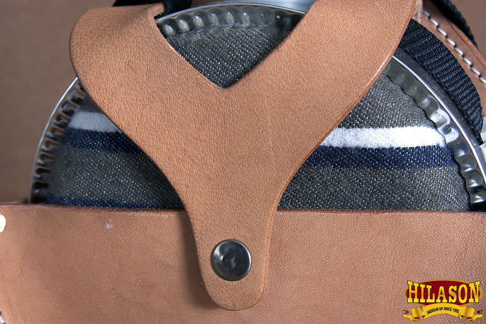 HILASON Leather Western Canteen Carrier Heavy-Duty Saddle Canteen Bag for Trail Riding &amp; Hunting