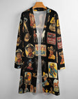 Baha Ranch Vintage Cowboy Collage Western Lightweight Cardigan