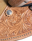 Western Classic Treeless Trail Barrel American Leather Saddle Hilason