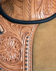 Western Classic Treeless Trail Barrel American Leather Saddle Hilason