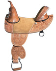 Western Classic Treeless Trail Barrel American Leather Saddle Hilason