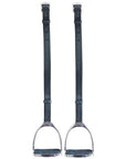 Hilason All English Saddle Leather Stirrup Black With Pair