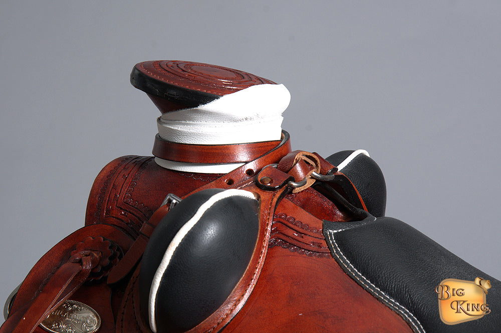 17 In Western Horse Wade Saddle American Leather Ranch Roping Mahogany