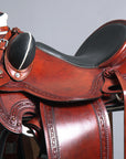 17 In Western Horse Wade Saddle American Leather Ranch Roping Mahogany