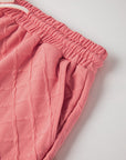 Checker Textured Tee and Drawstring Shorts