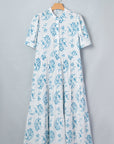 Plus Size Floral Paisley Tiered Maxi Dress