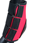 U-Red Hilason Western Horse Tack Leg Protection Deluxe Skid Boots Red