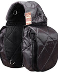 HILASON Western Horse Tack Saddle Bags 210D Nylon Black
