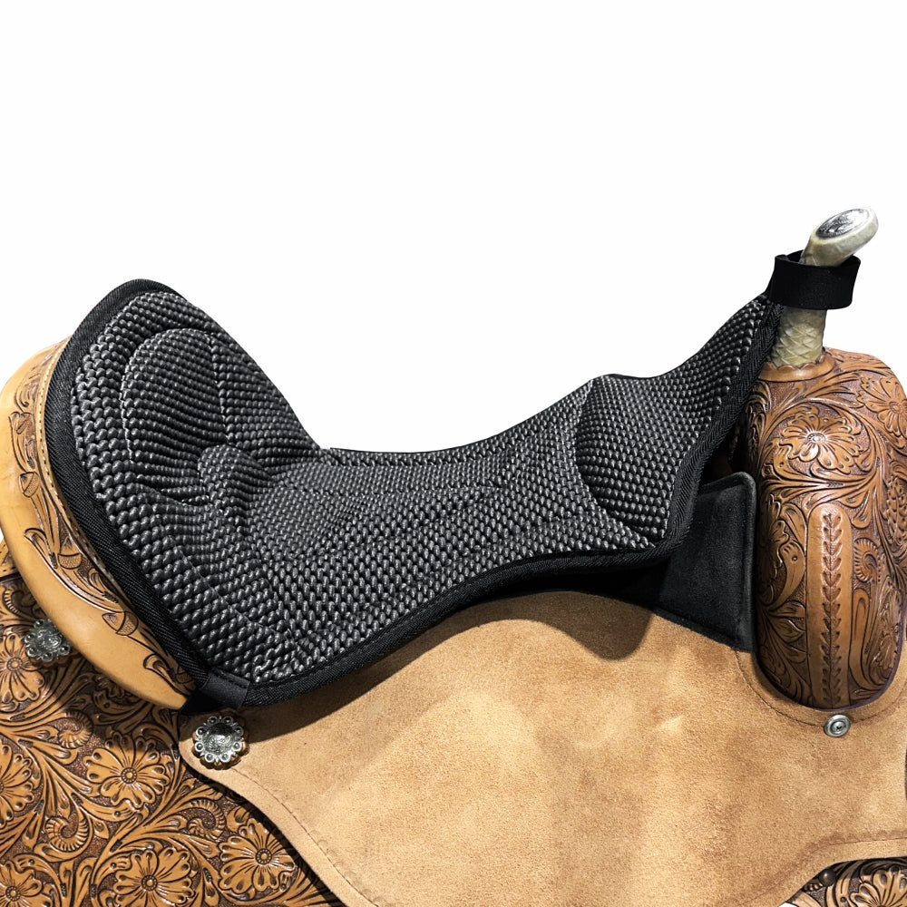 Hilason Anti Slip Cushion Grip Saddle Seat Cover With Cushion Raspberry