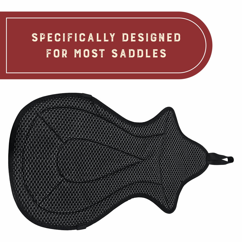 Hilason Anti Slip Cushion Grip Saddle Seat Cover With Cushion Raspberry