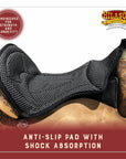 Hilason Anti Slip Cushion Grip Saddle Seat Cover With Cushion Yellow