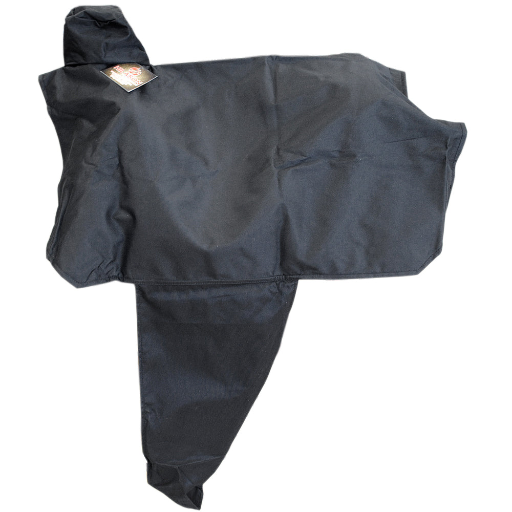 Hilason Black 600D Nylon Full Western Waterproof Saddle Cover Pvc Laminated Black