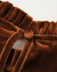 Josephine Puff Sleeve Velvet Top