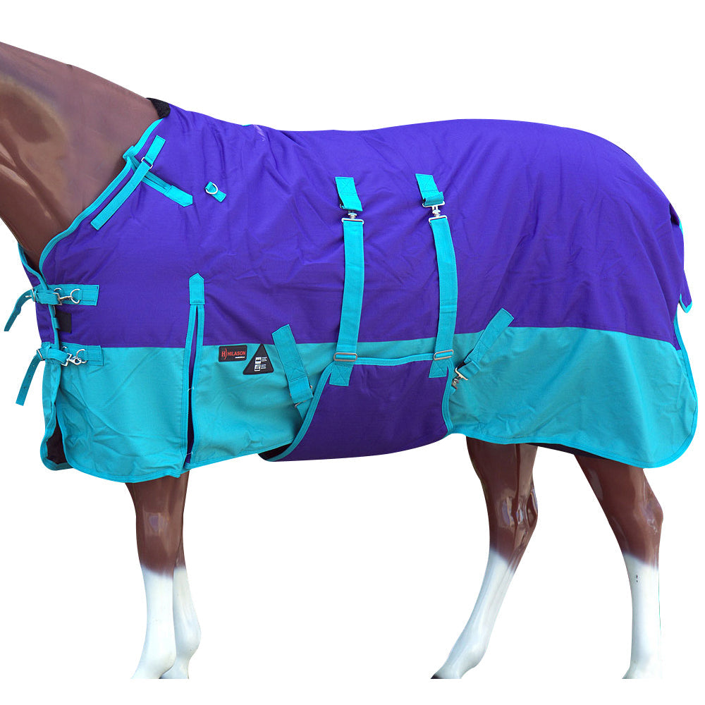 HILASON 1200D Winter Waterproof Poly Horse Turnout Blanket Belly Wrap | Turnout Blankets for Horses