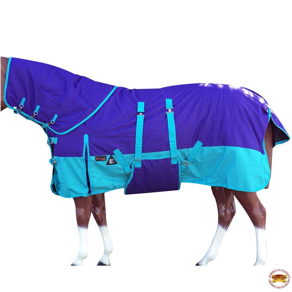 Hilason 1200D Waterproof Winter Horse Turnout Blanket Neck Cover Belly Wrap
