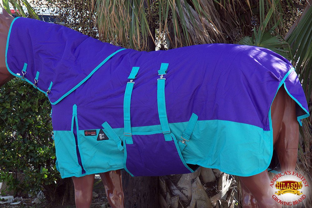 Hilason 1200D Waterproof Winter Horse Turnout Blanket Neck Cover Belly Wrap