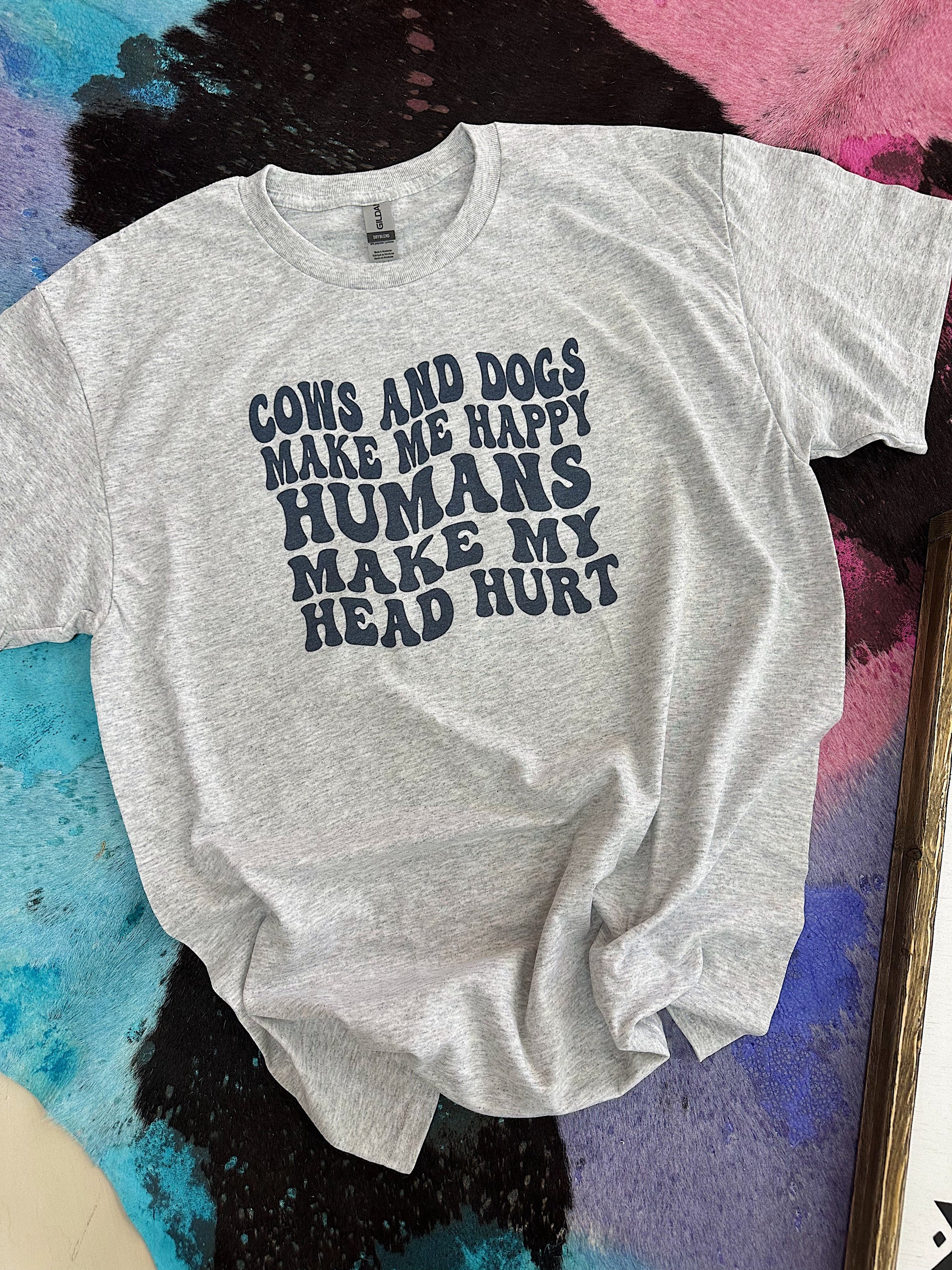 Cows &amp; Dogs TEE or CREWNECK