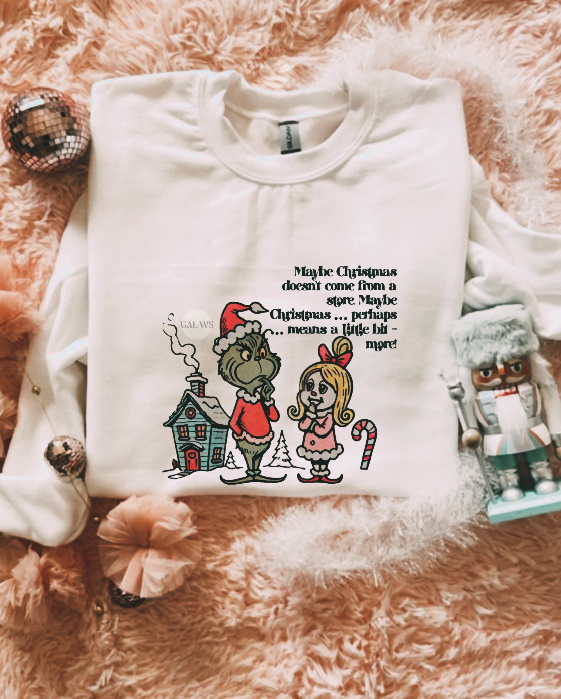 Maybe Christmas doesn't come from a store vintage design tee &amp; sweatshirt