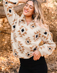 Elizy Quarter Zip Collar Sweatshirt