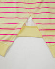Stripe Overlap Drop Shoulder Pullover Sweatshirt