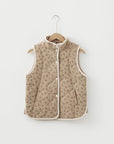 Floral Quilted Button Front Vest