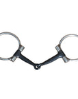 5" Hilason Western Sweet Iron Ring Stainless Steel Horse Black Mouth Bit