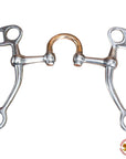 5" Hilason Stainless Steel Tom Thumb Horse Bit W/ Copper Highport Mouth