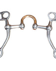 5" Hilason Stainless Steel Tom Thumb Horse Bit W/ Copper Highport Mouth