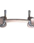 5" Hilason Western Trotting Leather Covered Mullen Mouth Horse Bit