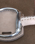 5" Hilason Western Leather Covered Stainless Steel Horse Mouth Bit