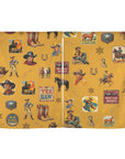 Vintage Cowboy Collage Western Curtains 28" x 40" Made in America