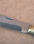 Hilason Western Horse Care Farrier Tool Mane Foldable Thinning Knife Steel Blade