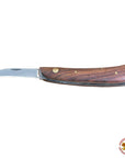 Hilason Western Leather Tool Horse Care Knife W/ Steel Blade Wooden Handle