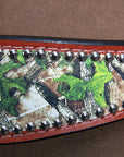 Hilason Western Horse Breast Collar Headstall American Leather Camouflage Mahogany