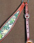 Hilason Western Horse Breast Collar Headstall American Leather Camouflage Mahogany