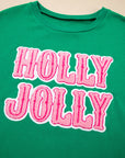 Luz Embroidered Christmas Holiday Sweatshirt