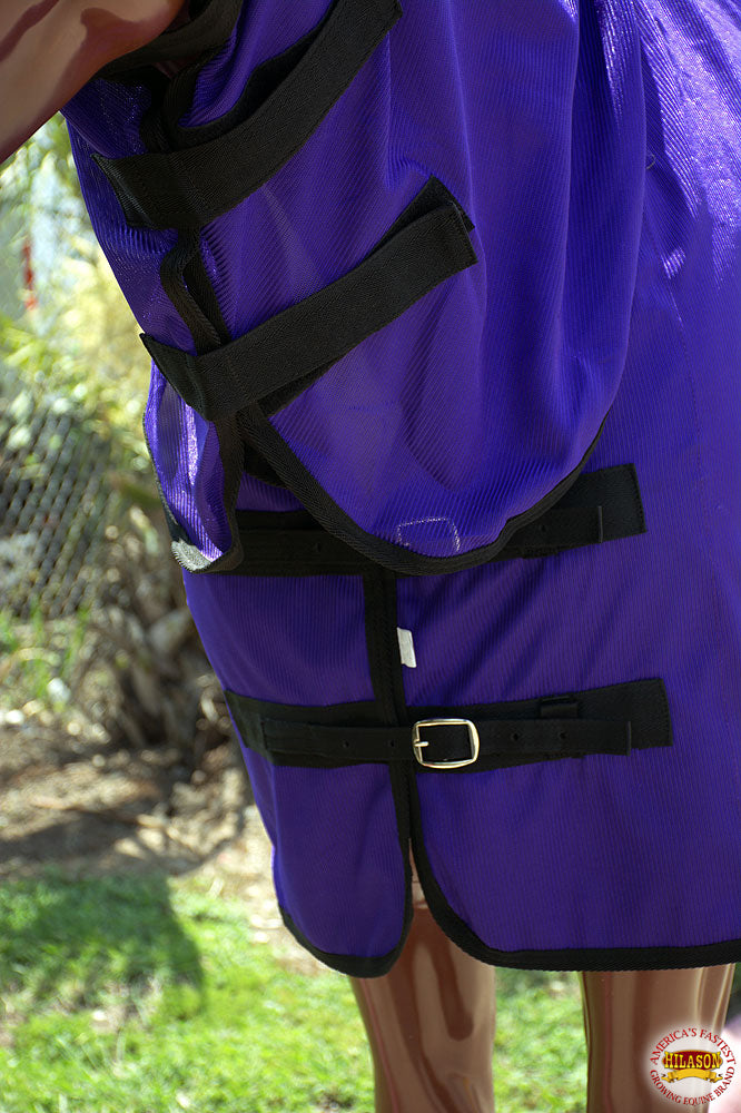 HILASON Horse Fly Sheet UV Protect Breathable Mesh Bug Mosquito Spring | Summer Horse Rug | Fly Rug