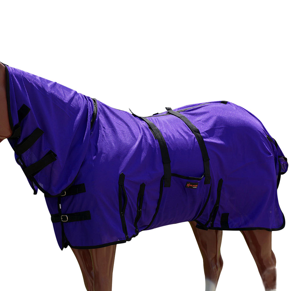 HILASON Horse Fly Sheet UV Protect Breathable Mesh Bug Mosquito Spring | Summer Horse Rug | Fly Rug