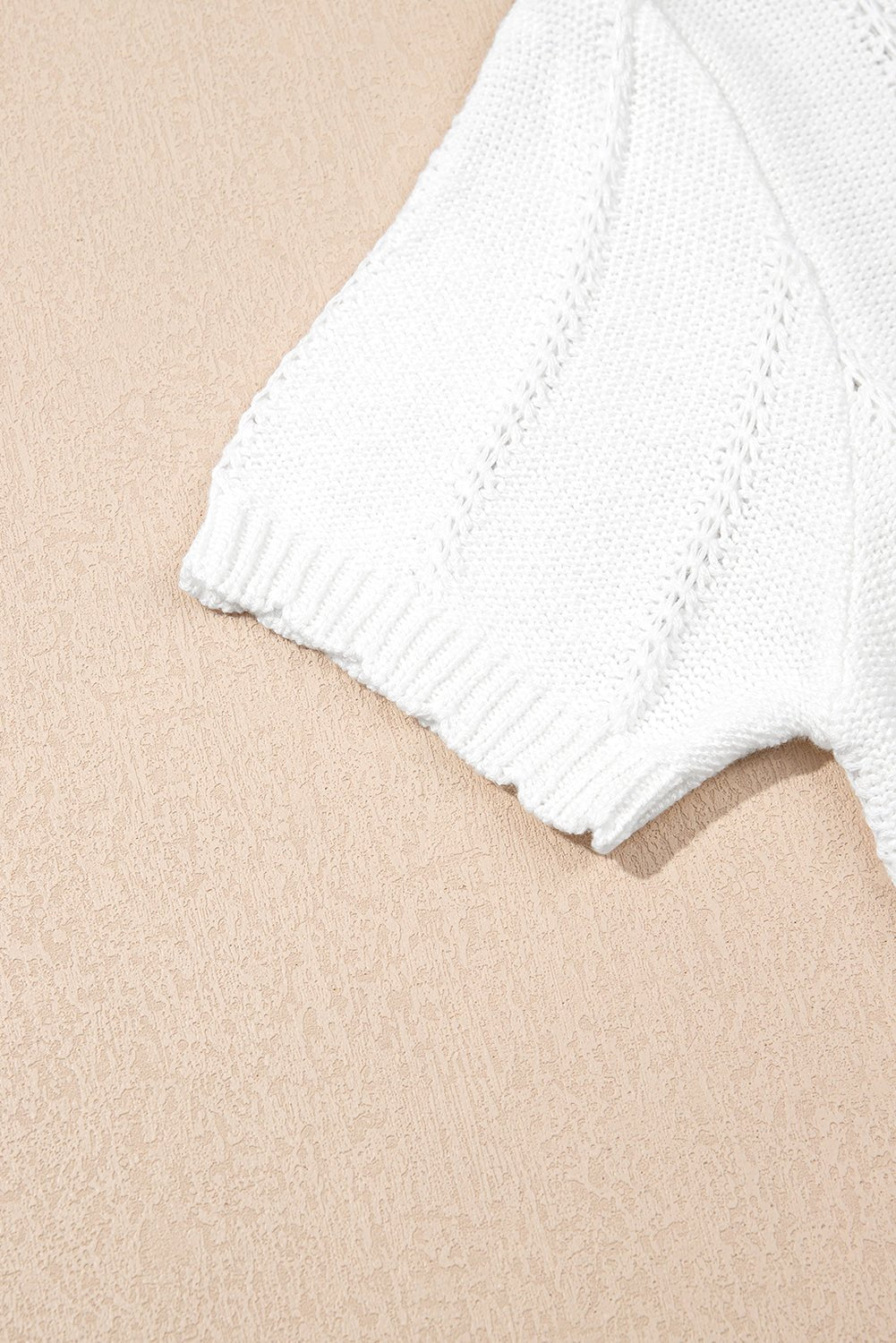 Lavender Puff Sleeve Crewneck Sweater
