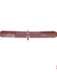 Western Horse Saddle Girth Hilason Leather Cinch Basket Weave