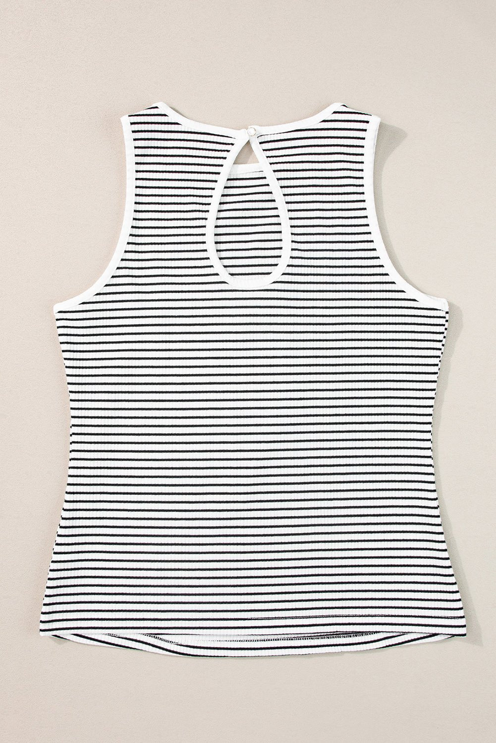 Bethany Striped Knit Sleeveless Tank