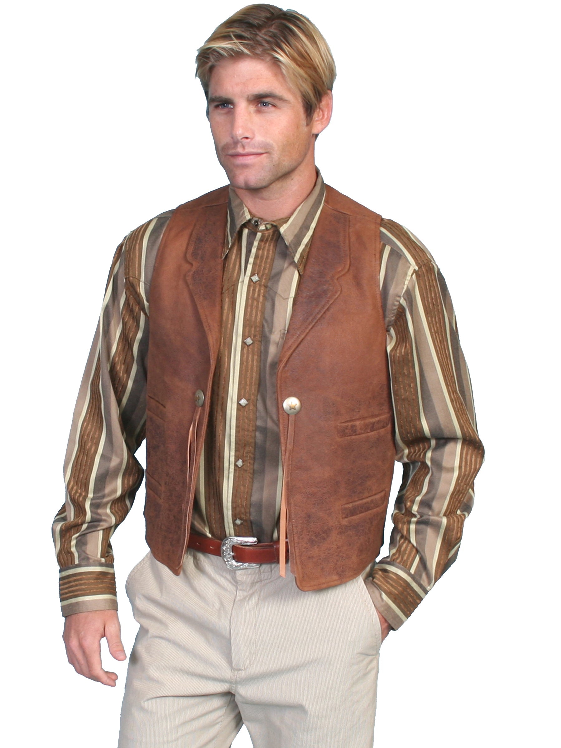 Leather Vest - 965