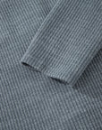 Ribbed Knit Flap Pocket Button-Up Shacket