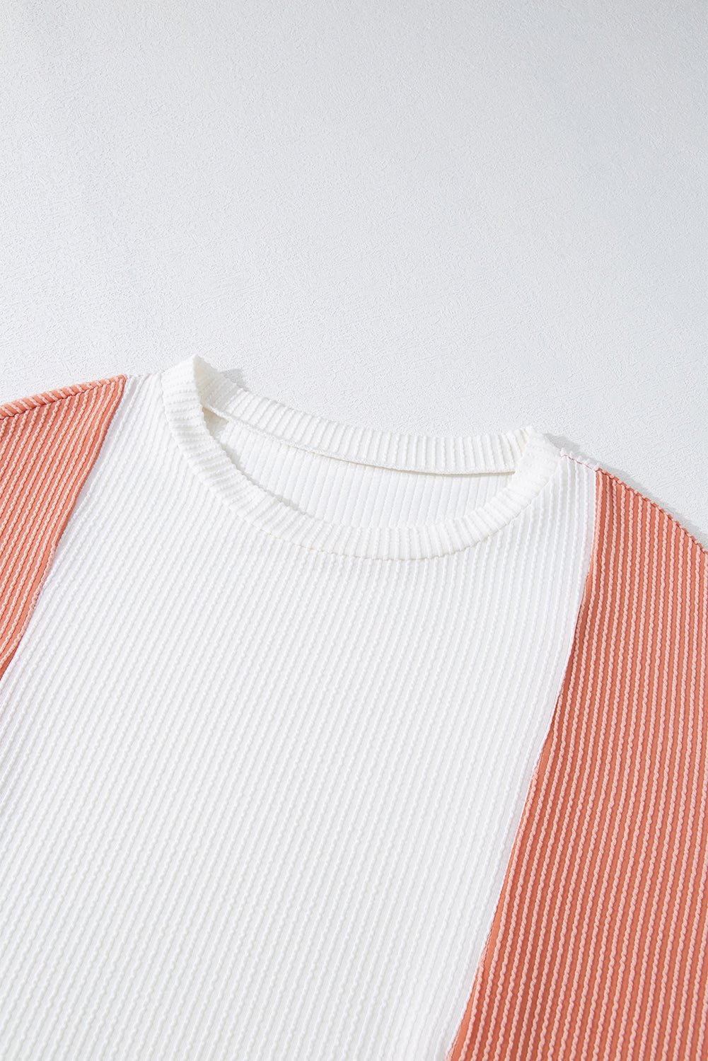 Kayla Color Block Corded Long Sleeve Top