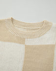 Abigail Print Drop Shoulder Sweater