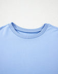 Solid Short Sleeve Hi Low Hem T-Shirt