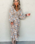 Indy Puff Sleeve Long Dress