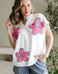 Fallon Floral Dolman Sleeve Top