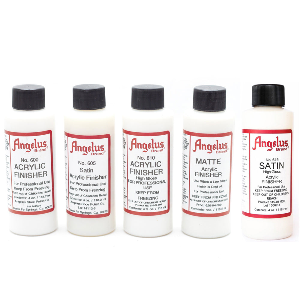 Angelus Leather Articles Shiny Glossy Acrylic Finisher 5 Types 4Oz